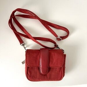Baggallini Mini Crossbody Wallet Purse Bag Red